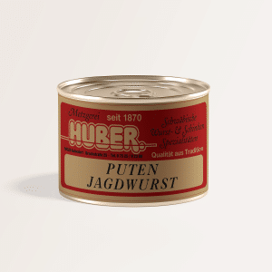 Putenvesperwurst Dosenwurst und Dosengerichte von der Metzgerei Huber aus Aulendorf